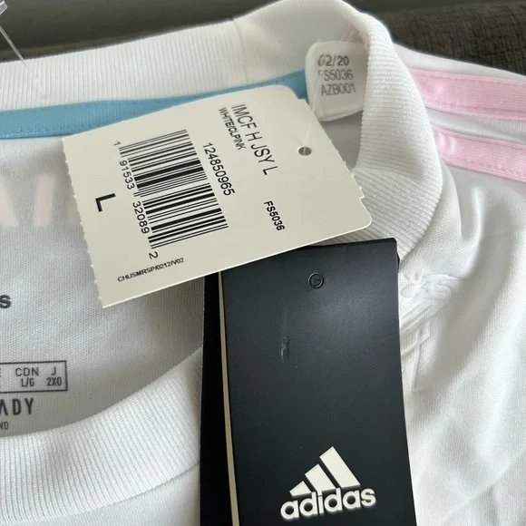 Adidas Authentic Inter Miami CF Lionel Messi #10 White Long Sleeve Jersey Mens L - Picture 5 of 6